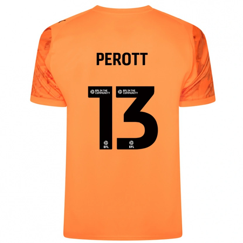 Danxen Kinderen Milai Perott #13 Oranje Zwart Keepersshirt 2025/26 T-Shirt België