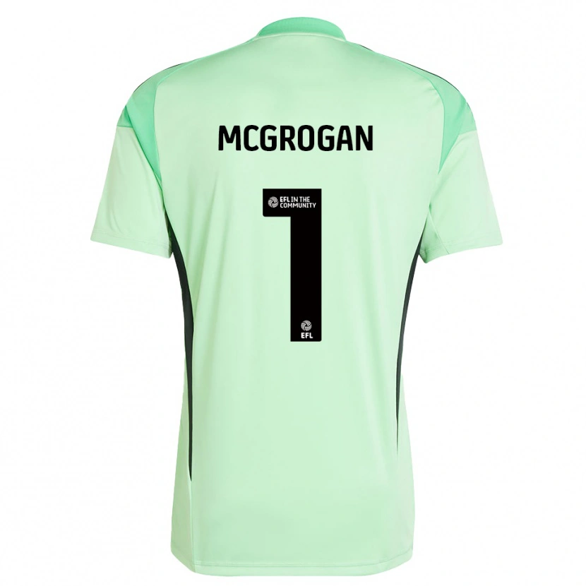 Danxen Kinderen Emily Mcgrogan #1 Lichtgroen Zwart Keepersshirt 2025/26 T-Shirt België