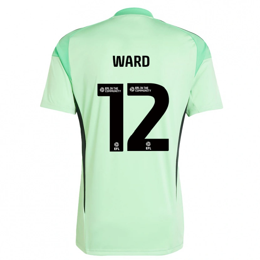 Danxen Kinderen Lewis Ward #12 Lichtgroen Zwart Keepersshirt 2025/26 T-Shirt België