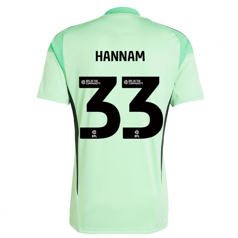 Danxen Kinderen Shawna Hannam #33 Lichtgroen Zwart Keepersshirt 2025/26 T-Shirt België