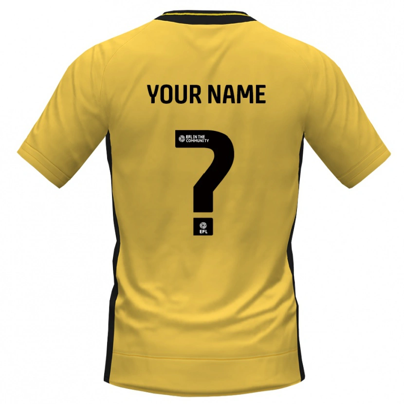 Danxen Kinderen Tranmere Rovers Geel Zwart Keepersshirt 2025/26 T-Shirt België