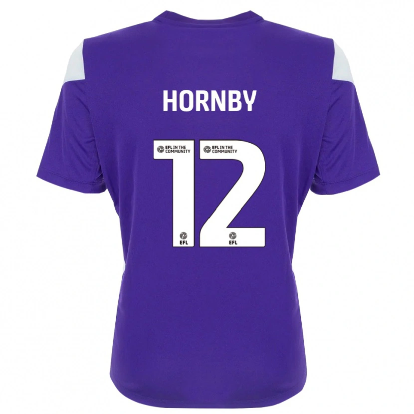 Danxen Kinderen Sam Hornby #12 Paars Wit Keepersshirt 2025/26 T-Shirt België