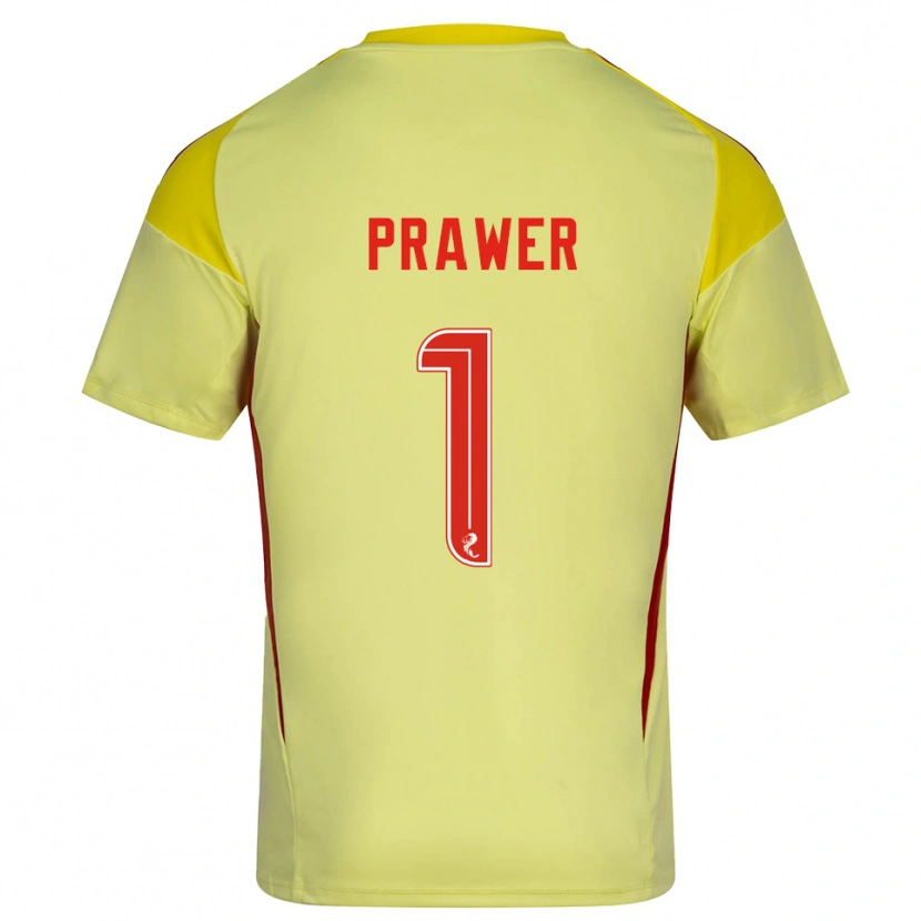 Danxen Kinderen Anna Prawer #1 Geel Rood Keepersshirt 2025/26 T-Shirt België