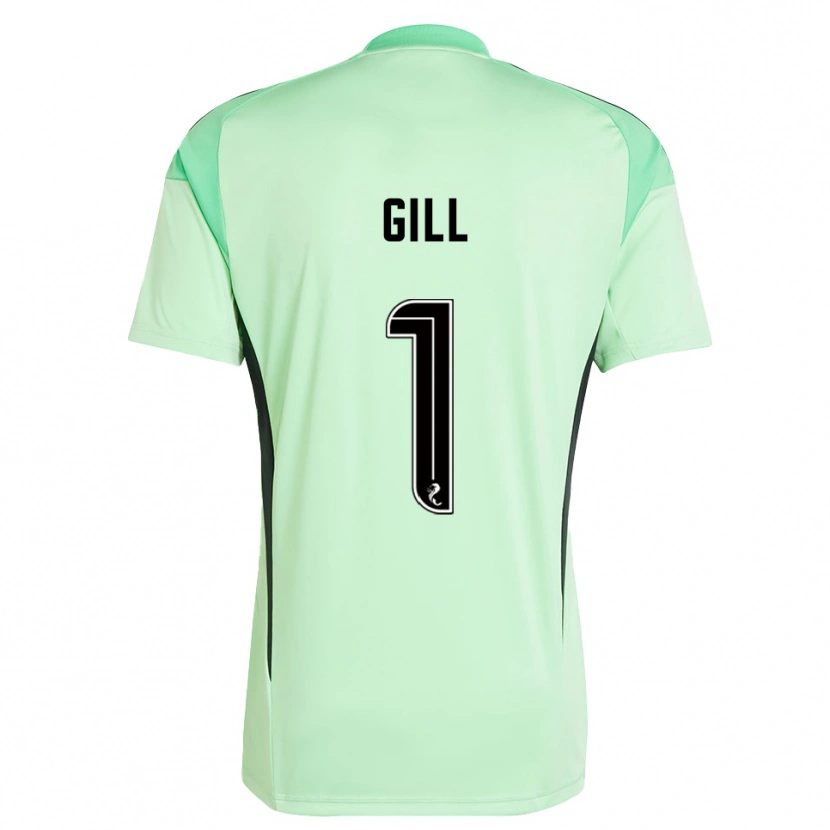 Danxen Kinderen Marcus Gill #1 Lichtgroen Zwart Keepersshirt 2025/26 T-Shirt België