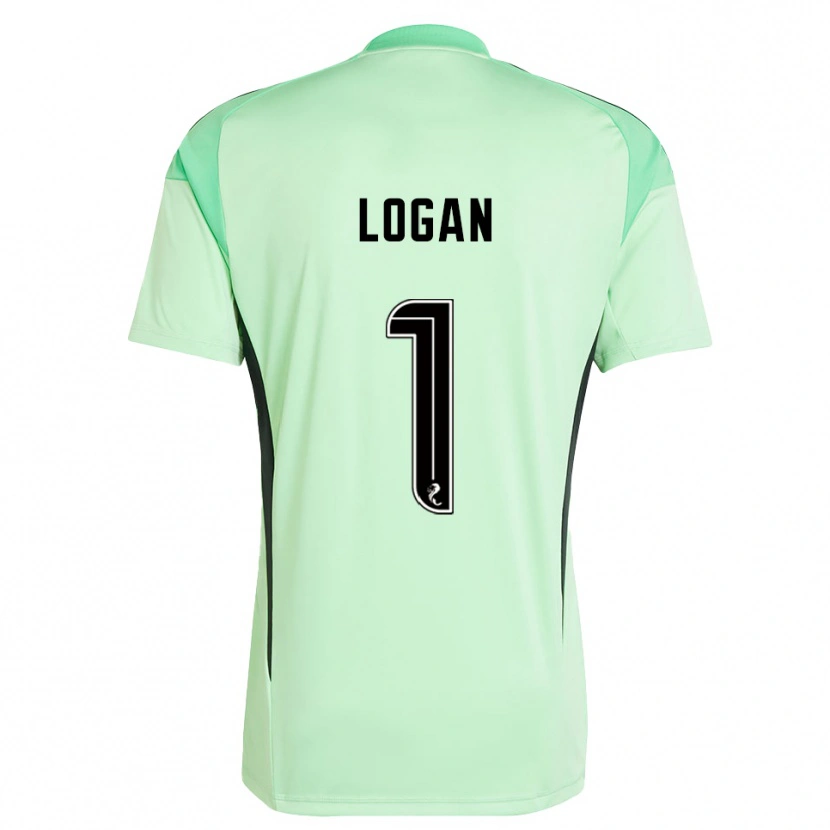 Danxen Kinderen Chloe Logan #1 Lichtgroen Zwart Keepersshirt 2025/26 T-Shirt België