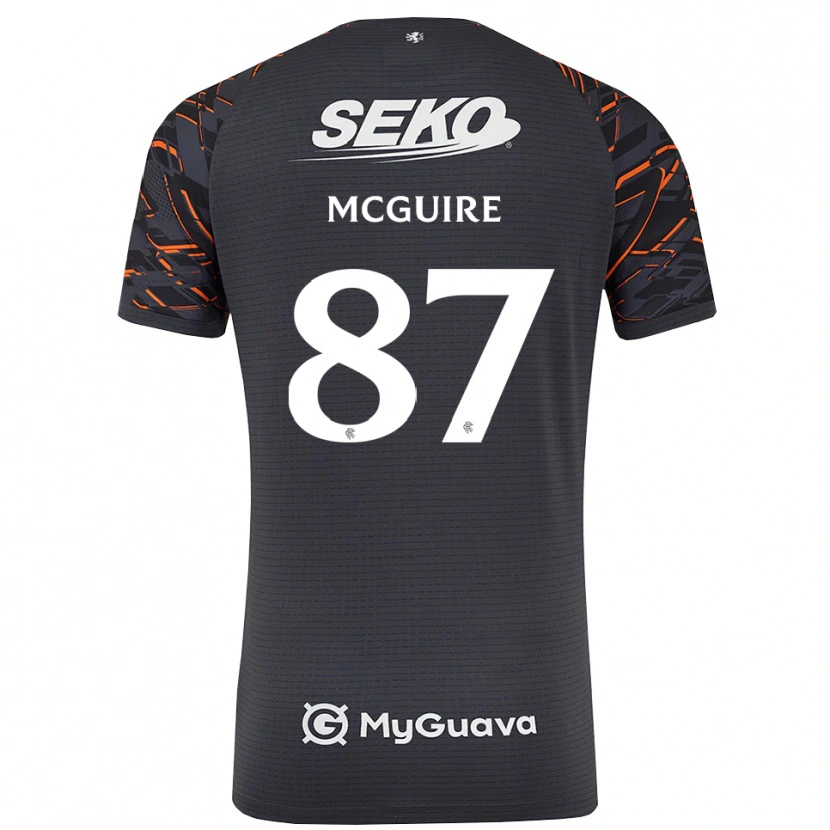 Danxen Kinderen Rydnn McGuire #87 Donkergrijs Keepersshirt 2025/26 T-Shirt België