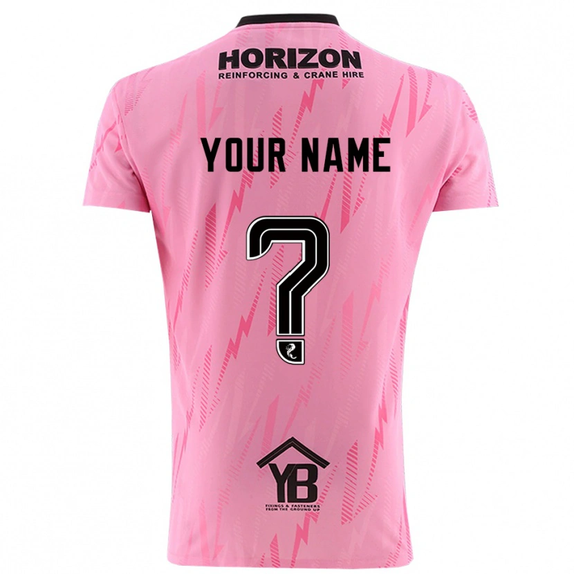 Danxen Kinderen Falkirk FC Roze Zwart Keepersshirt 2025/26 T-Shirt België