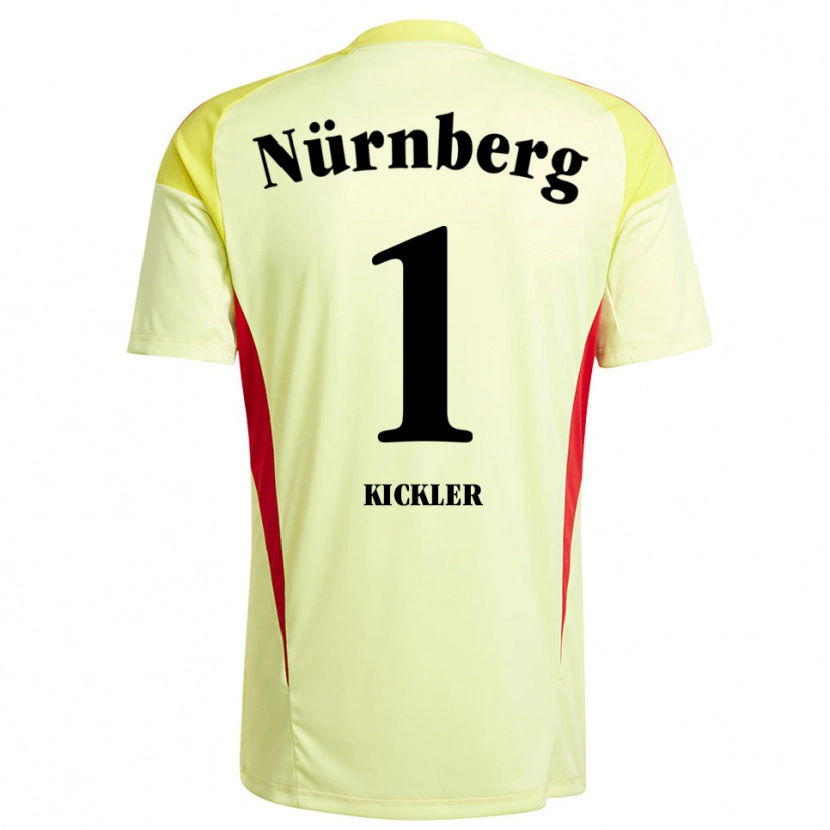 Danxen Kinderen Leon Kickler #1 Geel Zwart Keepersshirt 2025/26 T-Shirt België