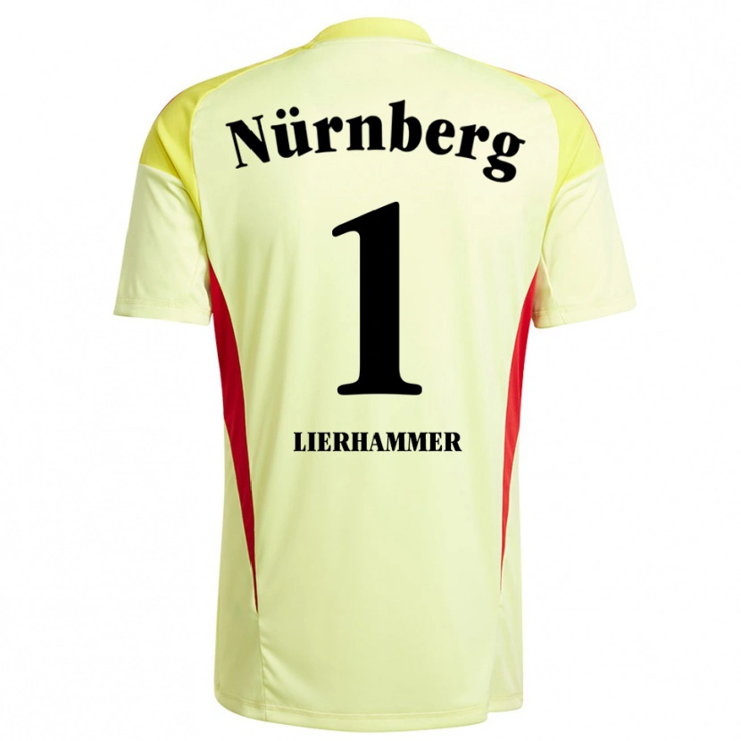 Danxen Kinderen Tim Lierhammer #1 Geel Zwart Keepersshirt 2025/26 T-Shirt België