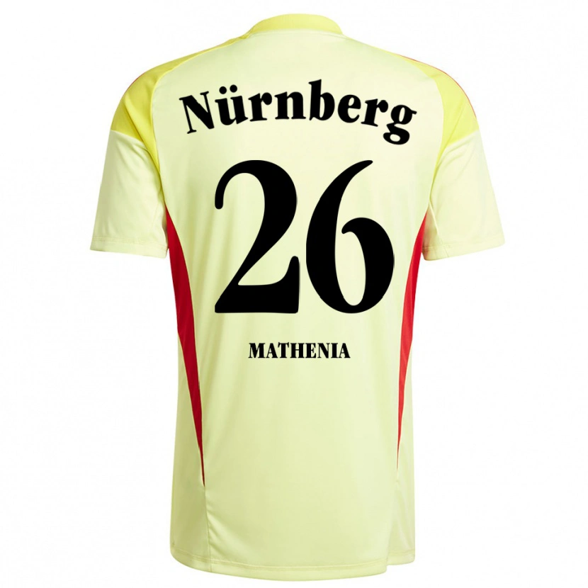 Danxen Kinderen Christian Mathenia #26 Geel Zwart Keepersshirt 2025/26 T-Shirt België