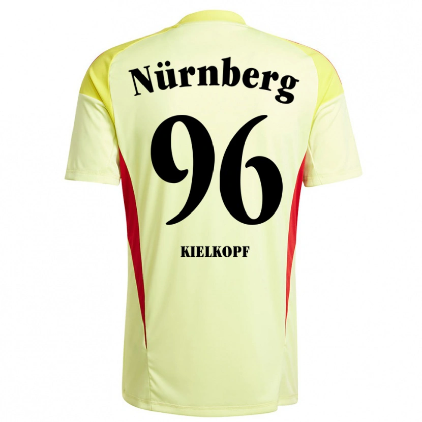 Danxen Kinderen Felix Kielkopf #96 Geel Zwart Keepersshirt 2025/26 T-Shirt België