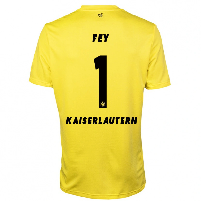 Danxen Kinderen Tyler Fey #1 Geel Zwart Keepersshirt 2025/26 T-Shirt België