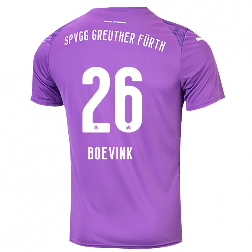 Danxen Kinderen Pelle Boevink #26 Paars Wit Keepersshirt 2025/26 T-Shirt België