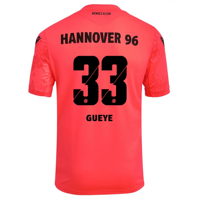 Danxen Kinderen Abdoulaye Gueye #33 Rood Zwart Keepersshirt 2025/26 T-Shirt België