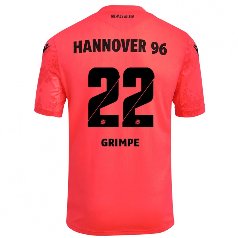 Danxen Kinderen Luca-Joel Grimpe #22 Rood Zwart Keepersshirt 2025/26 T-Shirt België