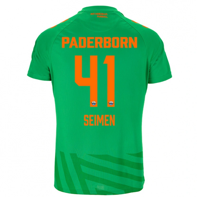 Danxen Kinderen Dennis Seimen #41 Groen Oranje Keepersshirt 2025/26 T-Shirt België