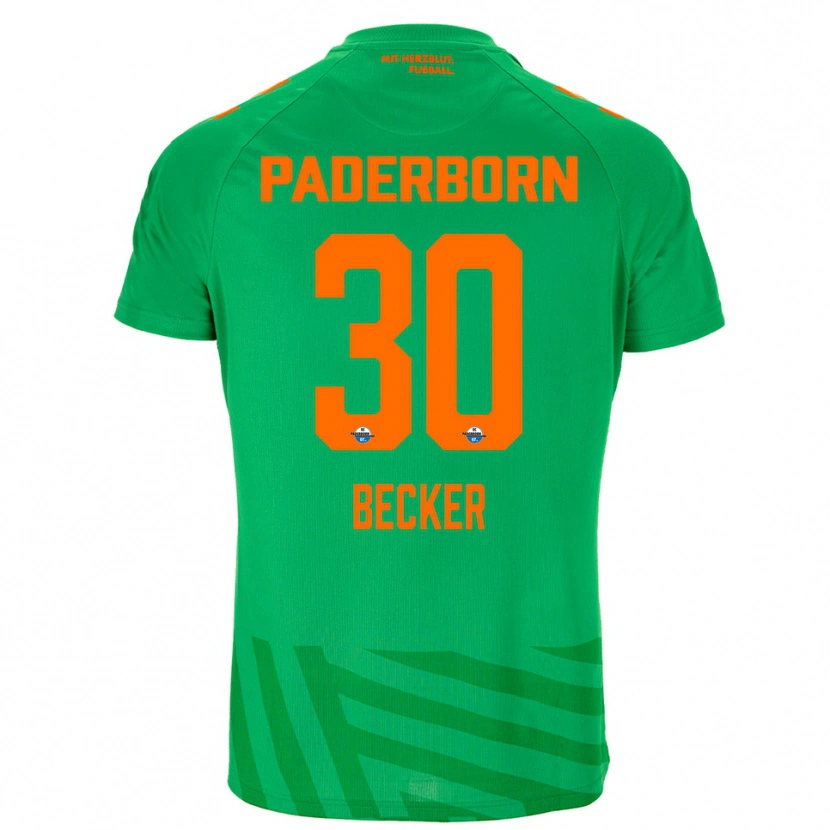 Danxen Kinderen Mark Becker #30 Groen Oranje Keepersshirt 2025/26 T-Shirt België