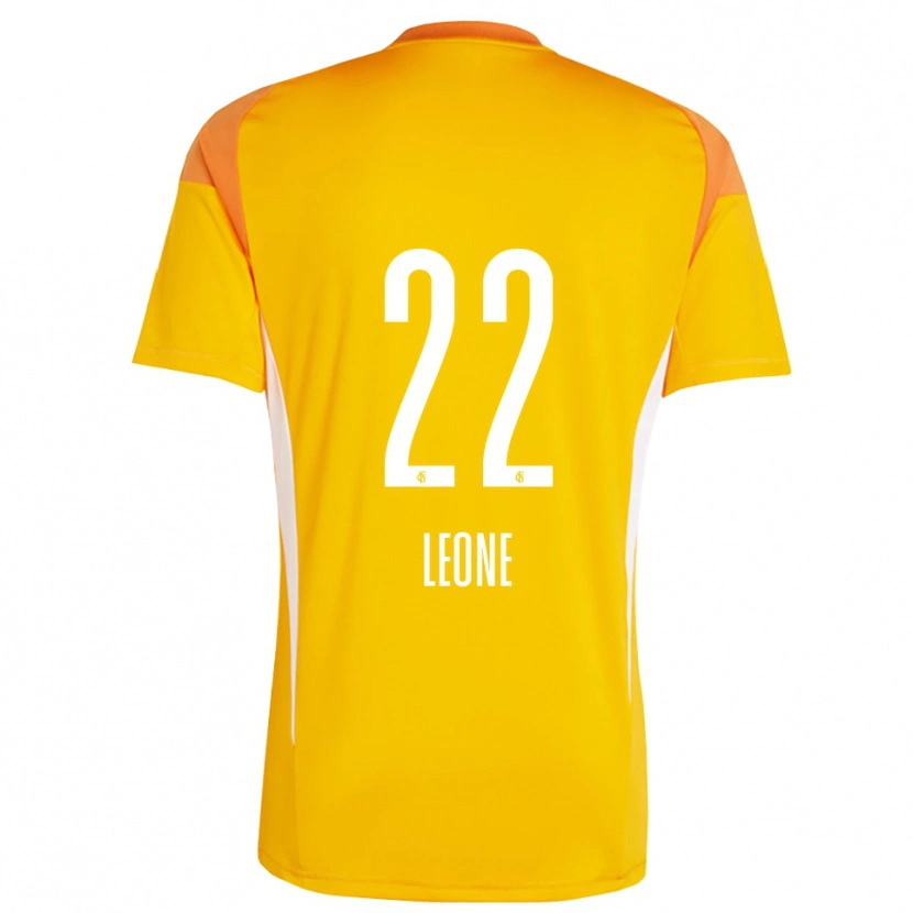 Danxen Kinderen Vincent Leone #22 Geel Oranje Keepersshirt 2025/26 T-Shirt België