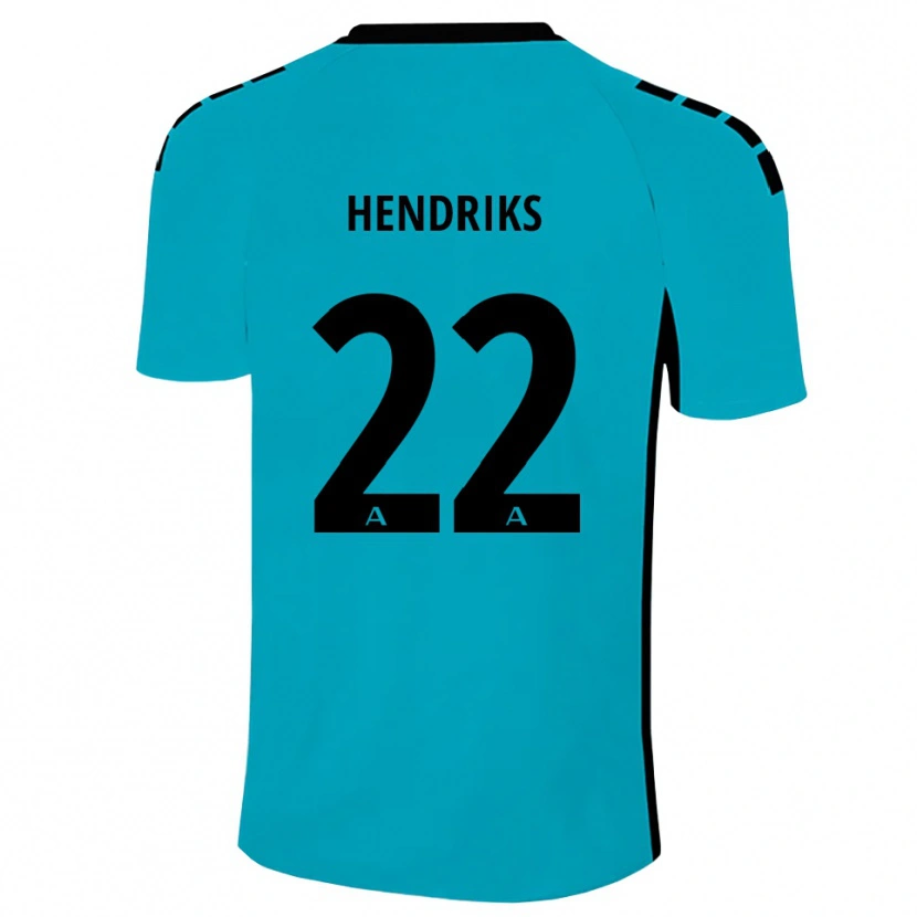 Danxen Kinderen Tom Hendriks #22 Cyaan Keepersshirt 2025/26 T-Shirt België