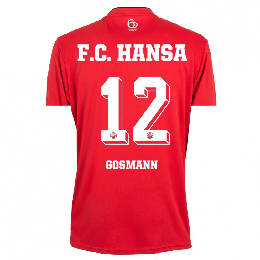 Danxen Kinderen Hermann Gosmann #12 Rood Wit Keepersshirt 2025/26 T-Shirt België