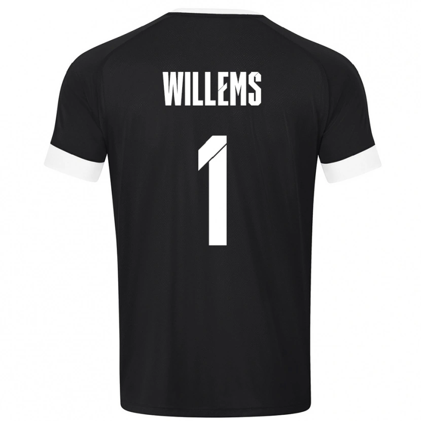 Danxen Kinderen Leon Willems #1 Zwart Wit Keepersshirt 2025/26 T-Shirt België