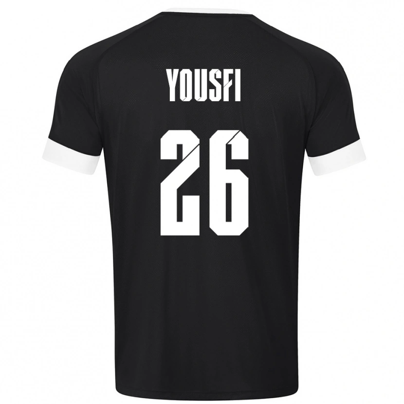 Danxen Kinderen Elias Yousfi #26 Zwart Wit Keepersshirt 2025/26 T-Shirt België