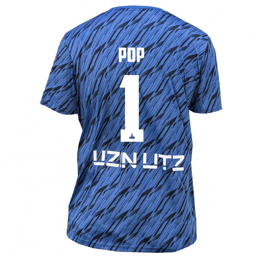 Danxen Kinderen Nico Pop #1 Koningsblauw Wit Keepersshirt 2025/26 T-Shirt België