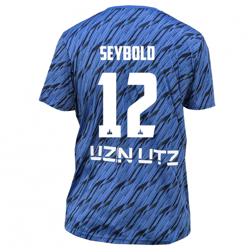 Danxen Kinderen Marvin Seybold #12 Koningsblauw Wit Keepersshirt 2025/26 T-Shirt België