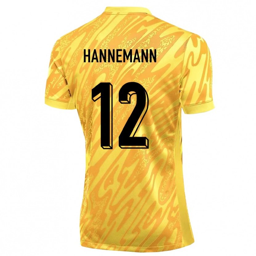 Danxen Kinderen Sören Hannemann #12 Geel Oranje Keepersshirt 2025/26 T-Shirt België