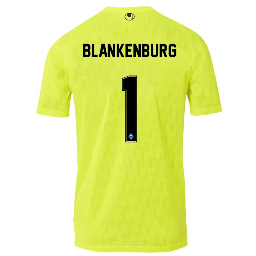 Danxen Kinderen Luca Blankenburg #1 Geel Zwart Keepersshirt 2025/26 T-Shirt België