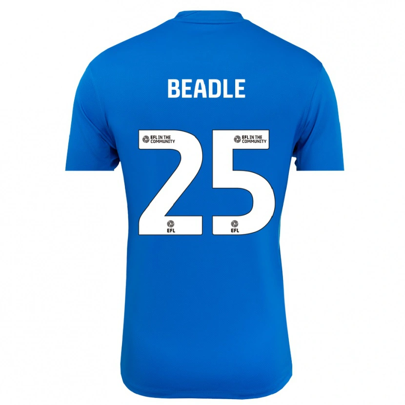 Danxen Kinderen James Beadle #25 Blauw Wit Keepersshirt 2025/26 T-Shirt België