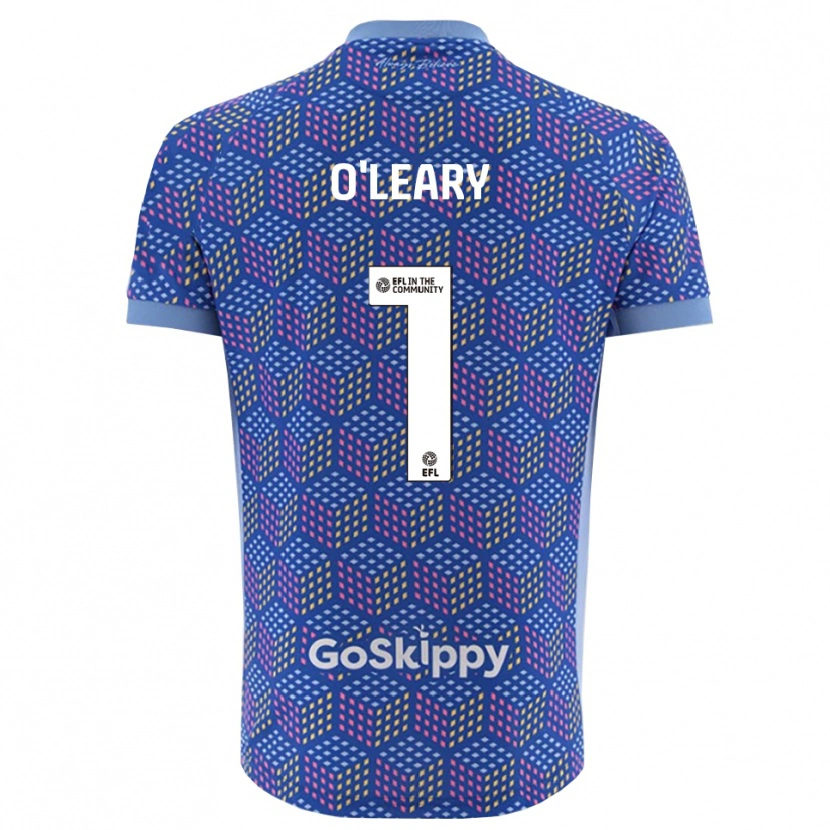 Danxen Kinderen Max O'Leary #1 Blauw Zwart Keepersshirt 2025/26 T-Shirt België