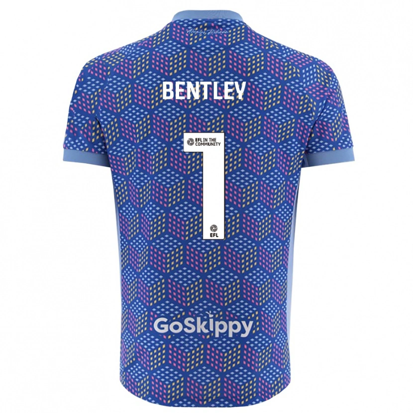 Danxen Kinderen Fran Bentley #1 Blauw Zwart Keepersshirt 2025/26 T-Shirt België