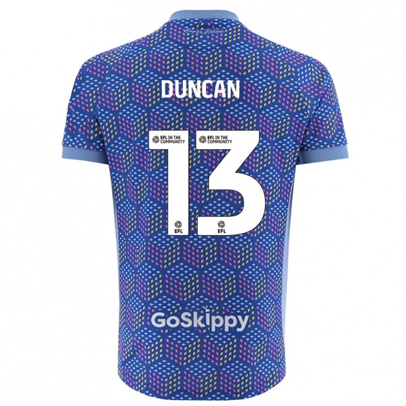 Danxen Kinderen Joe Duncan #13 Blauw Zwart Keepersshirt 2025/26 T-Shirt België