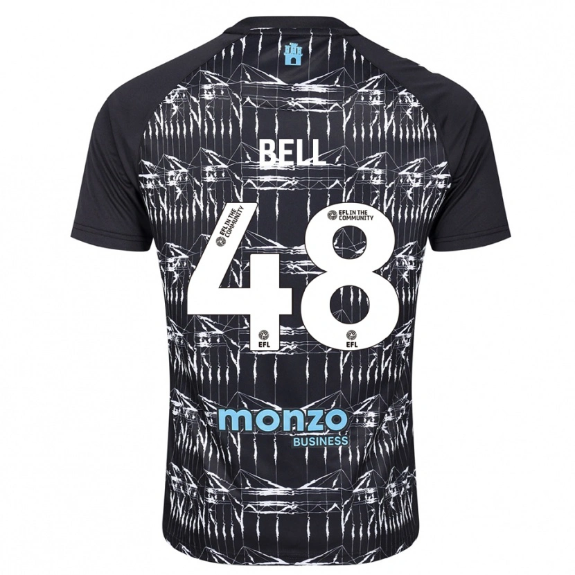 Danxen Kinderen Luke Bell #48 Zwart Blauw Keepersshirt 2025/26 T-Shirt België