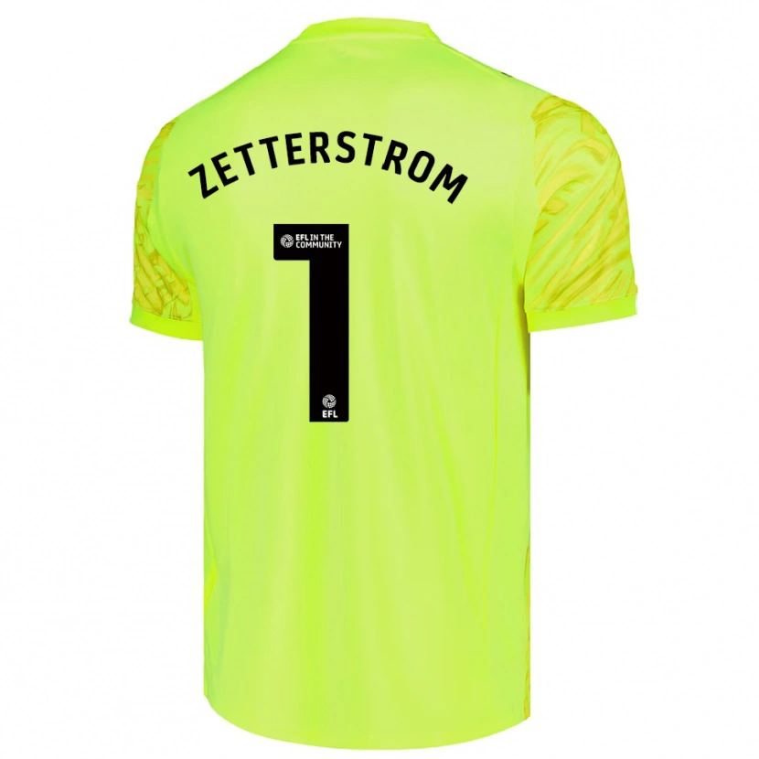 Danxen Kinderen Jacob Widell Zetterström #1 Fluorescerend Groen Keepersshirt 2025/26 T-Shirt België
