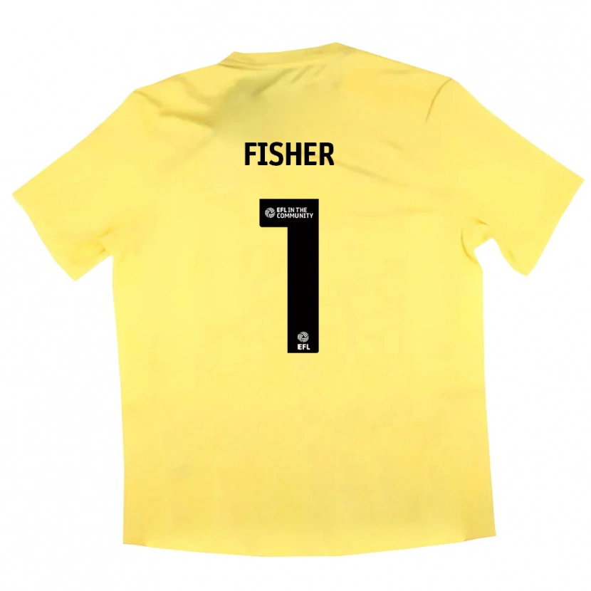 Danxen Kinderen Nathan Fisher #1 Geel Zwart Keepersshirt 2025/26 T-Shirt België