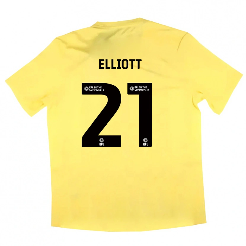 Danxen Kinderen Felix Elliott #21 Geel Zwart Keepersshirt 2025/26 T-Shirt België