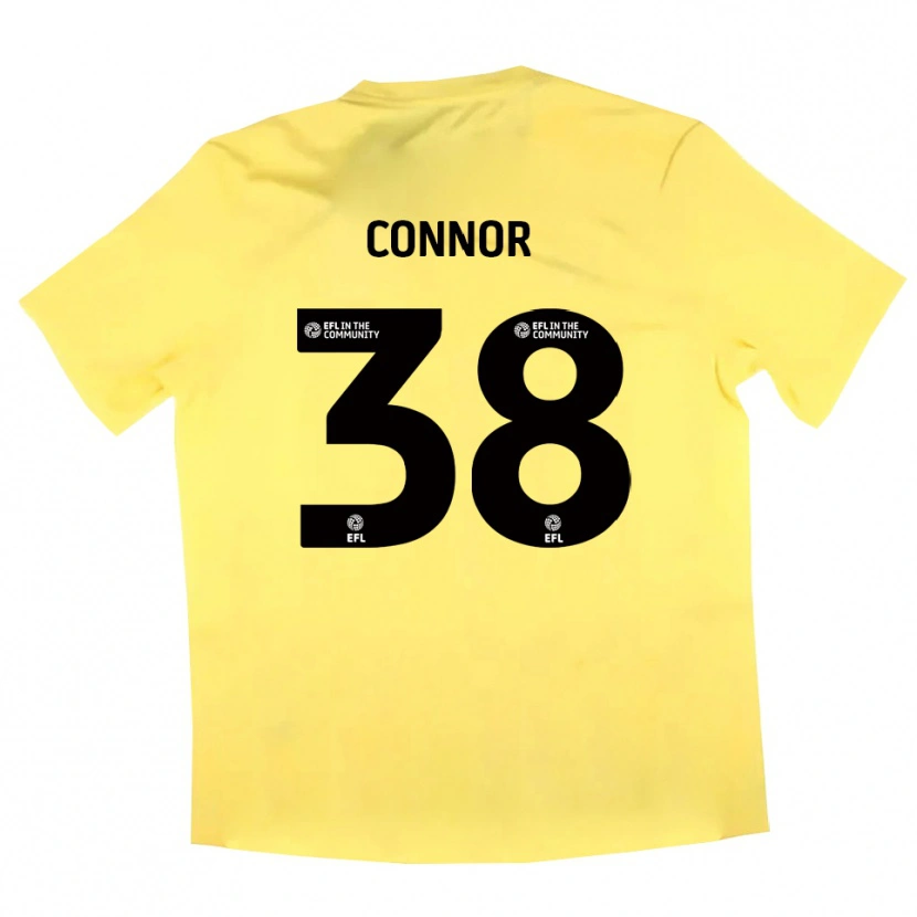 Danxen Kinderen Shea Connor #38 Geel Zwart Keepersshirt 2025/26 T-Shirt België