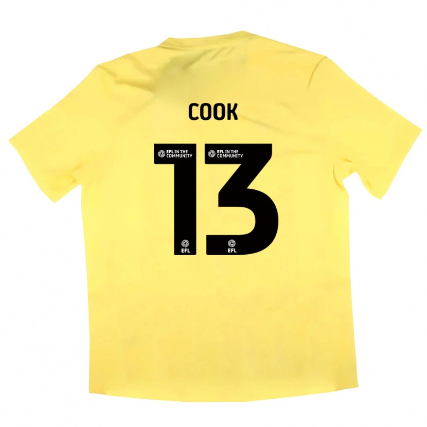 Danxen Kinderen Ruby Cook #13 Geel Zwart Keepersshirt 2025/26 T-Shirt België