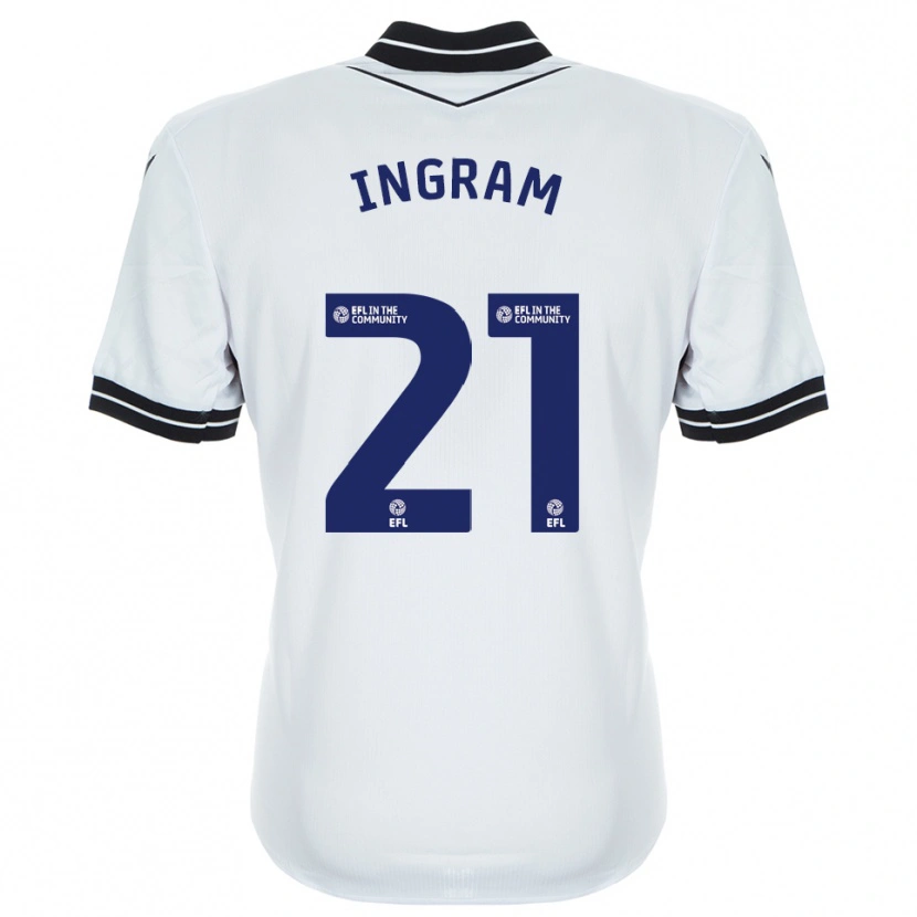 Danxen Kinderen Matt Ingram #21 Wit Koninklijk Blauw Keepersshirt 2025/26 T-Shirt België