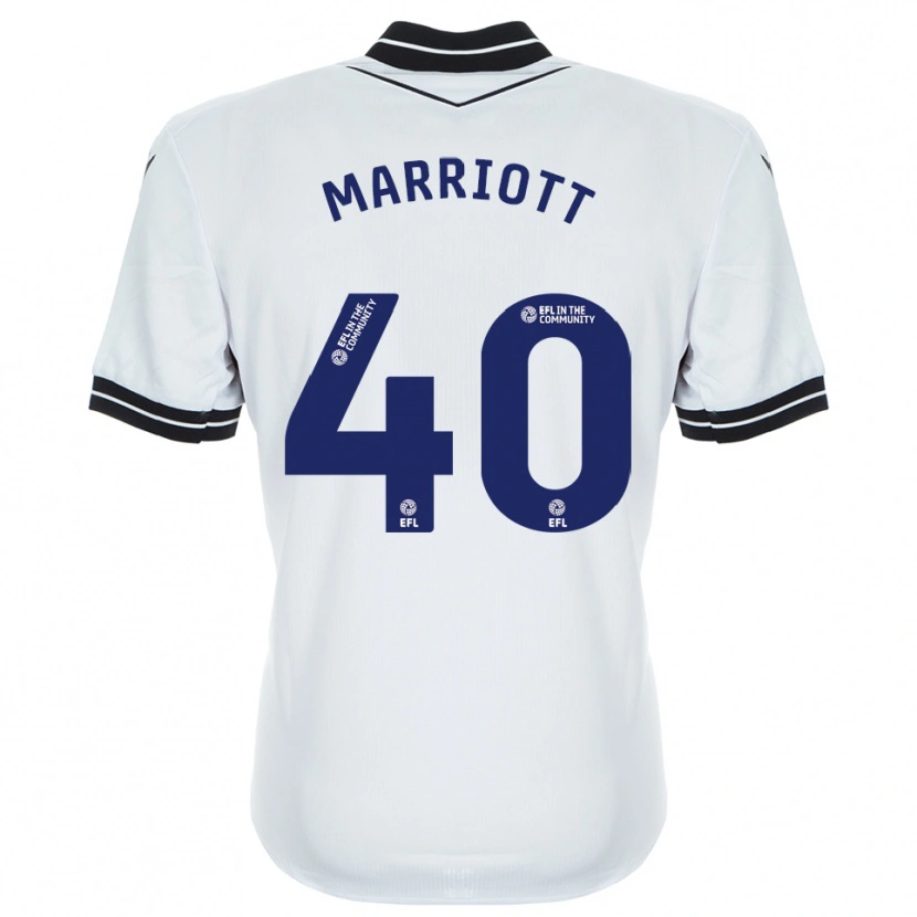Danxen Kinderen Monty Marriott #40 Wit Koninklijk Blauw Keepersshirt 2025/26 T-Shirt België