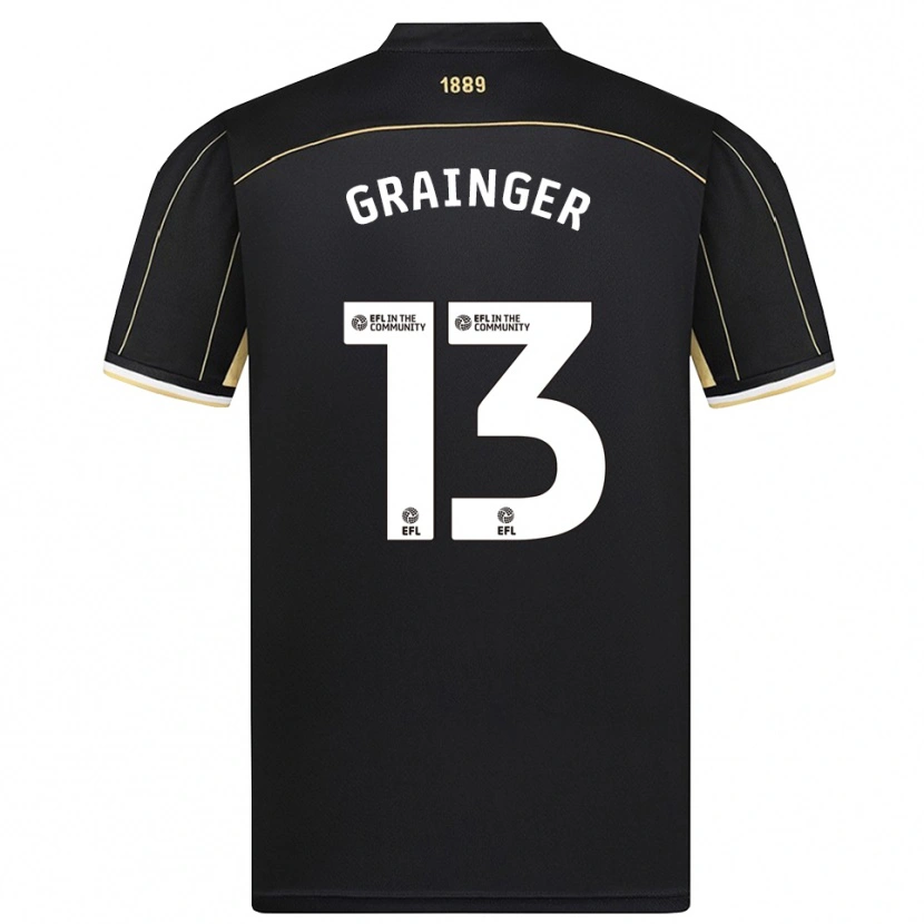 Danxen Kinderen Benjamin Grainger #13 Zwart Bruin Keepersshirt 2025/26 T-Shirt België