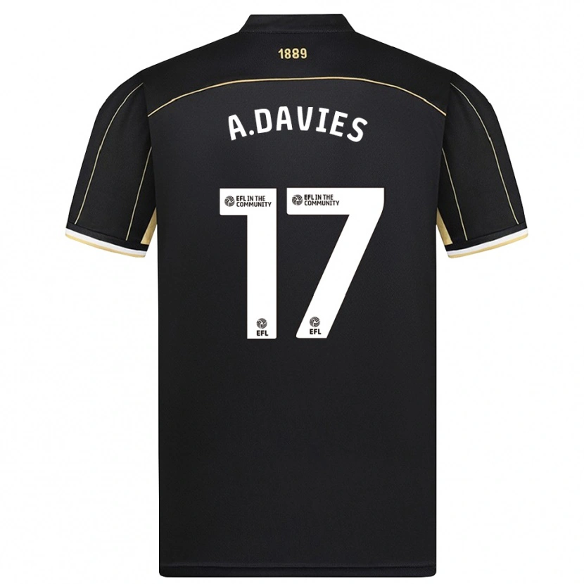 Danxen Kinderen Adam Davies #17 Zwart Bruin Keepersshirt 2025/26 T-Shirt België