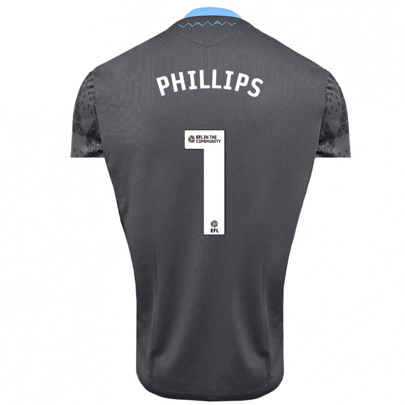 Danxen Kinderen Jack Phillips #1 Grijs Wit Keepersshirt 2025/26 T-Shirt België