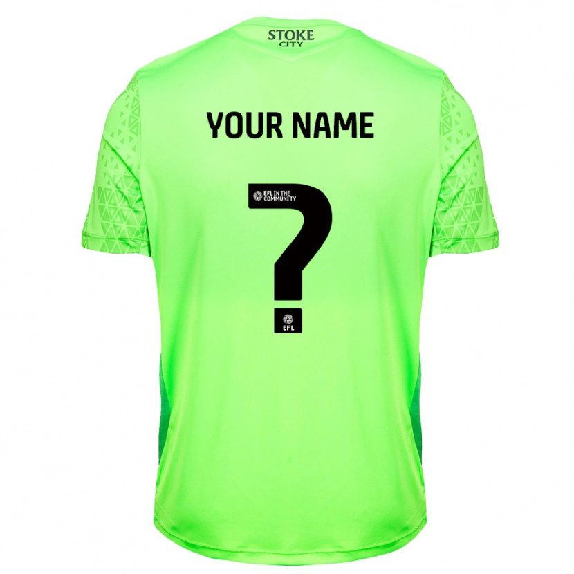 Danxen Kinderen Stoke City Groen Zwart Keepersshirt 2025/26 T-Shirt België