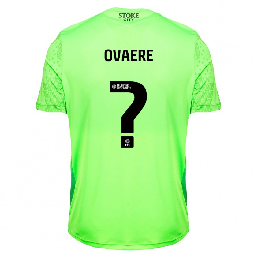 Danxen Kinderen Hayden Ovaere #0 Groen Zwart Keepersshirt 2025/26 T-Shirt België