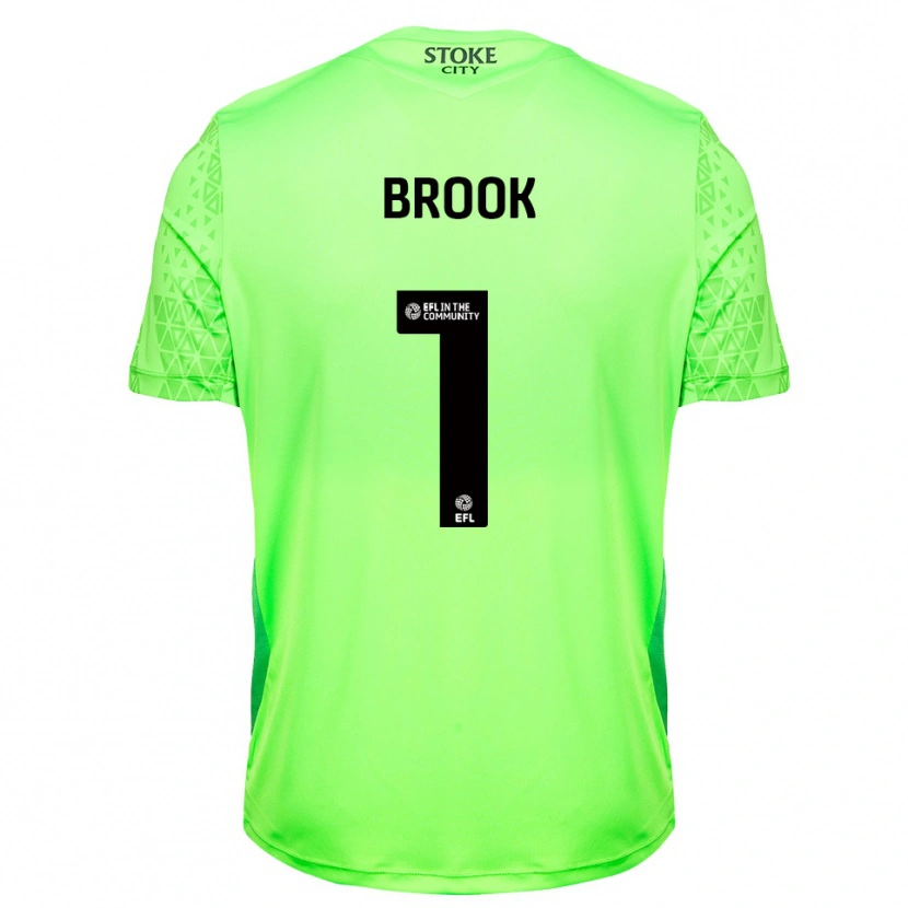 Danxen Kinderen Dominic Brook #1 Groen Zwart Keepersshirt 2025/26 T-Shirt België