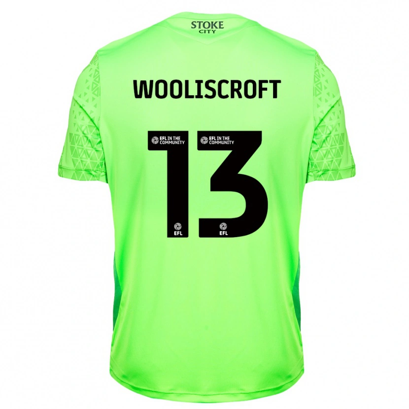 Danxen Kinderen Morgan Wooliscroft #13 Groen Zwart Keepersshirt 2025/26 T-Shirt België