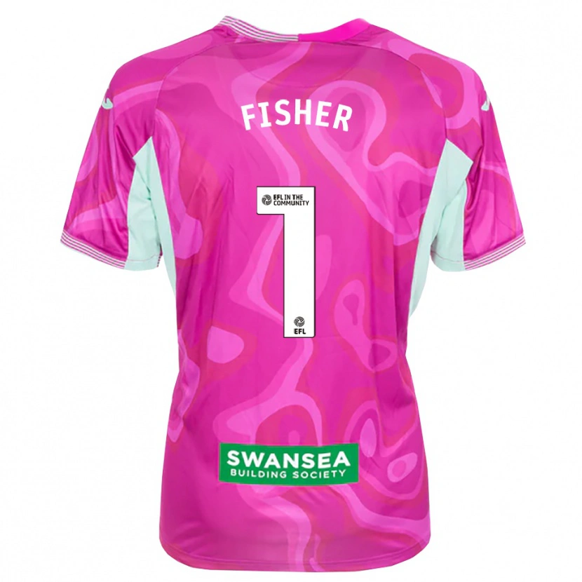 Danxen Kinderen Andy Fisher #1 Magenta Wit Keepersshirt 2025/26 T-Shirt België